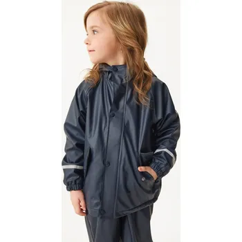 Unuo Dětská nepromokavá zateplená bunda – modročerná Velikost: 80-86