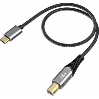 Datový kabel FiiO Kabel USB-C - USB-B 0,5 m, černý