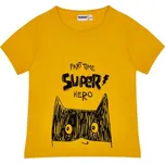 Winkiki Chlapecké tričko Super Hero - Navy/Žlutá Barva: Žlutá, Velikost: 104