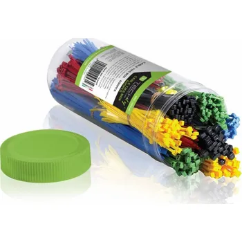 Stahovací páska Techly Organizér na kabelové stahovací pásky , různé barvy, 600 kusů (ISWT-SET-CL600T)