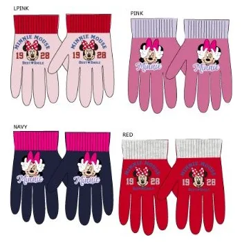 Rukavice Kiddee Úpletové rukavice minnie Barva: Červená, Velikost: uni