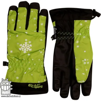 Rukavice Dráče Šusťákové prstové rukavice zelená Velikost: XS