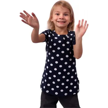 Jožánek Dívčí tričko krátký rukáv Barva: puntík, Velikost: 92