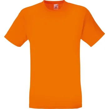 FRUIT OF THE LOOM ORIGINAL T / Pánské tričko s krátkým rukávem - oranžová XL