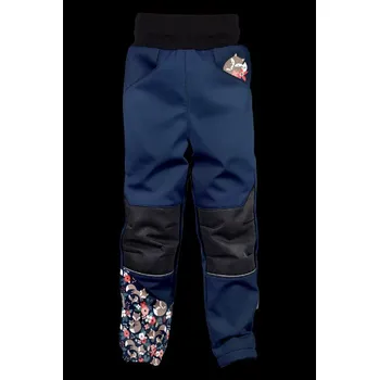 Dívčí kalhoty Wamu Softshellové kalhoty lišky Velikost: 86-92