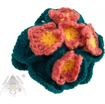 Velikonoční dekorace Dubový skřítek Primulka z háčku v hrníčku světle růžová - květina, která nikdy neuvadne