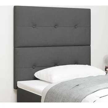 vidaXL Čelo postele s čelo Tmavě šedá 90 cm Umělá kůže [3337796]