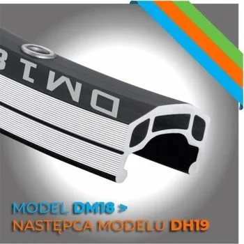 Ráfek na kolo Alexrims Ráfek MTB/Trekking DM18, V-brzda, zúžení 16 mm, 29 622x18, 32 děr, černý, hmotnost 600 g