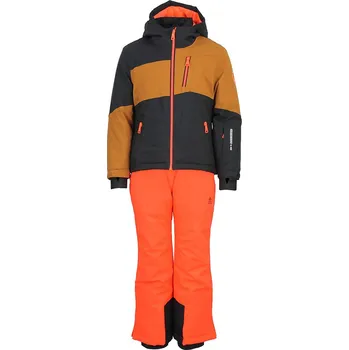 Dívčí bunda Peak Mountain Orange/ Schwarz 8140477 164