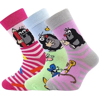 Dívčí oblečení Boma Dívčí ponožky krteček Barva: zelená/modrá, Velikost: 14-17