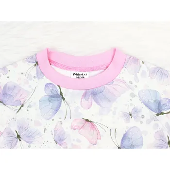 Dívčí mikina V-mart Mikina motýlci Velikost: 86-92