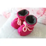 Amálka Zateplené bačkůrky malinové – pro miminka Velikost: 56-68
