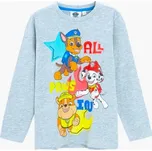 fashion UK Chlapecké tričko Tlapková patrola - Šedé/Zelené Barva: šedá, Velikost: 6