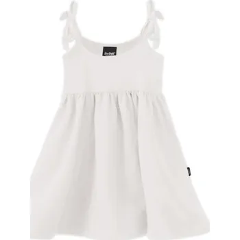 Dívčí šaty Jožánek Dívčí šaty s kapsami - Lososová/Smetanová/Tm. modrá Barva: smetanová, Velikost: 116