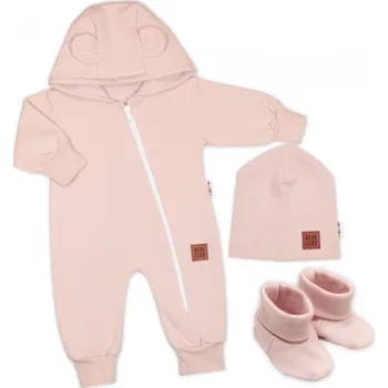 Dívčí oblečení Baby Nellys Dívčí rostoucí teplákový overal Barva: Zelená, Velikost: 56-62