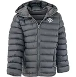 PiDiLiDi Přechodová bunda s kapucí - Černá/Modrá/Šedá Barva: šedá, Velikost: 152