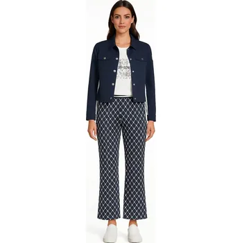 Dámské kalhoty Betty Barclay dámské kalhoty modrobílé 6143/1706 8813 Modrá 40