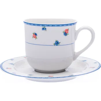 Thun 1794 Šálek s podšálkem, porcelán, modré kvítí, 215 ml, Jana, Thun