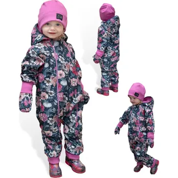 Kojenecká kombinéza Esito Softshellová kombinéza garden bloom Velikost: 62-68