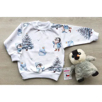 Amálka Mikina tučňák se sněhulákem Velikost: 68