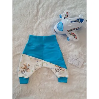 Ig Tepláčky s kulatým sedem medvídek v letadle Barva: Modrá, Velikost: 56, Vzor: Dole