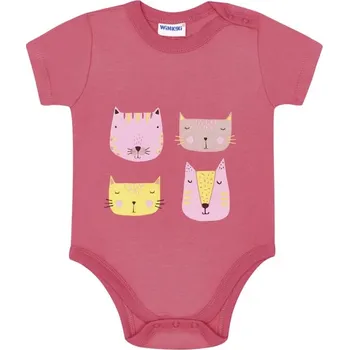 Kojenecký body Winkiki Body cats Barva: fuchsiová, Velikost: 92