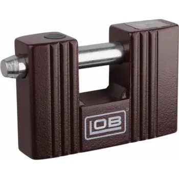 Visací zámek LOB Visací zámek Hnědý kolík 74mm 3 klíče (KT02)