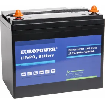 Trakční baterie Europower BATERIE 12,8 V/80 Ah/LIFEPO4-EP EUROPOWER