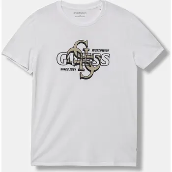 Dětské bavlněné tričko Guess L5BI37.I3Z14.9BYA bílá 00X, vel. 166-175