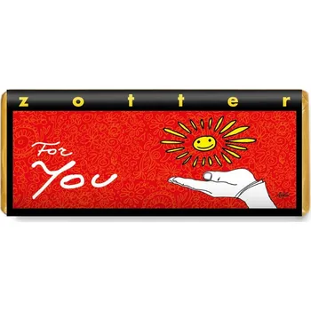 Čokoláda Zotter Bio plněná mléčná čokoláda Pro Tebe, 70 g