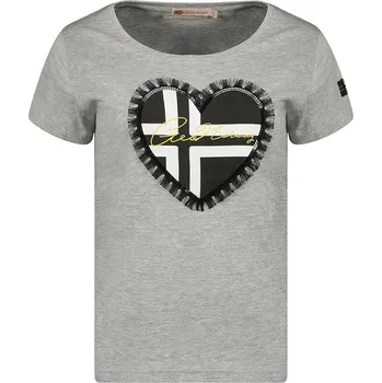 Dámská móda Tričko Geographical Norway Grau 9845500 XL