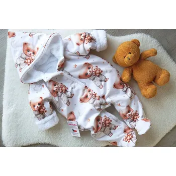 Kojenecká kombinéza Amálka Kombinéza méďa Velikost: 62-68