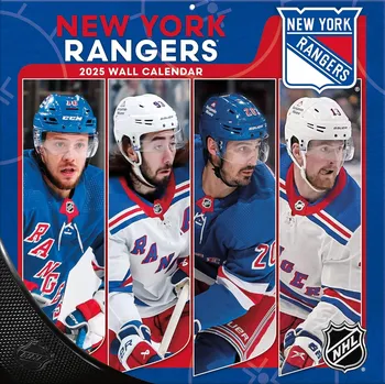Kalendář JF Turner Kalendář New York Rangers NHL 2025 Wall Calendar