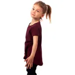 Jožánek Dívčí tričko úplet s elastanem - více barev Barva: bordó, Velikost: 116