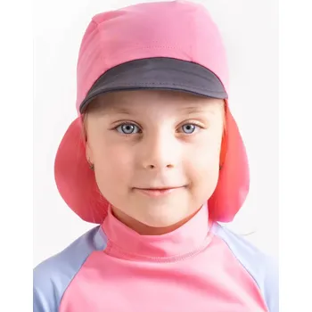 Kšiltovka Unuo Dětská kšiltovka s plachetkou a UV ochranou 50+; růžová Velikost: 42-44