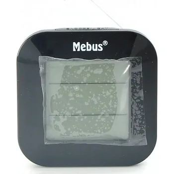 Budík Radiobudík značky Mebus černé barvy