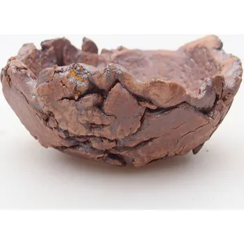 Květináč Keramická Skořápka 9 x 8,5 x 4,5 cm hnědá