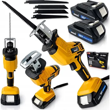 Motorová pila Ondragon Aku pila ocaska 36V s LED, 2× akumulátor 5 Ah, 4 břity, kufr