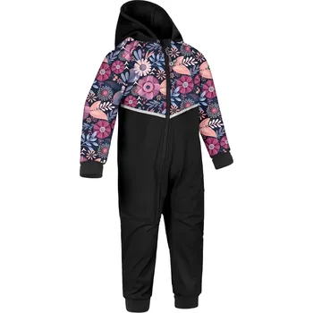 Kojenecká kombinéza Unuo Softshellová kombinéza - Kouzelné květiny Velikost: 98-104