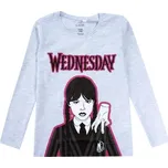 E plus M Tričko Wednesday - motiv Wednesday, Fialová/Šedá Barva: Fialová, Velikost: 140