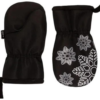 Rukavice Dráče Softshellové rukavice vločky černá Velikost: 1