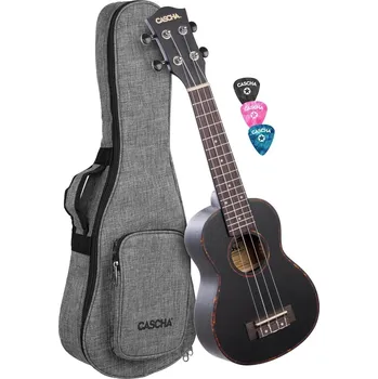 Ukulele Cascha HH 2262 Premium Black Sopránové ukulele (Jako nové)