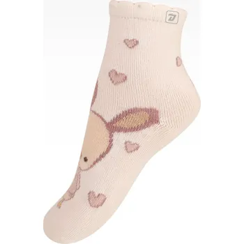 Dráče Dětské ponožky s králíčkem - srdíčka Velikost: 24-26