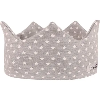 Čelenka Dráče Čelenka korunka s hvězdičkami - šedá Velikost: 48-50