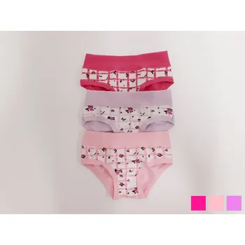 Emy Bimba Dívčí kalhotky s kytičkami - růžová/fialová Barva: tmavě růžová, Velikost: 92