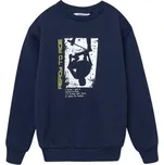 Winkiki Dětská mikina s nápisem Ready to ride - Navy Barva: navy, Velikost: 164