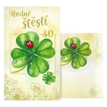 MFP přání k narozeninám 40 s klopou na peníze M11-605 W PRANI_W_269