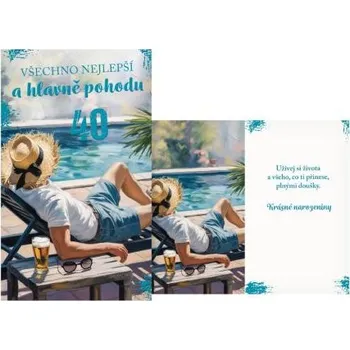 MFP přání k narozeninám 40 M11-603 T PRANI_T_2475