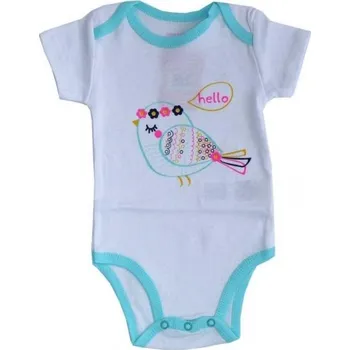 Kojenecký body E plus M Body ptáček Barva: tyrkysová, Velikost: 18m