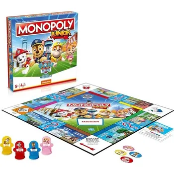 Puzzle Vítězné tahy - Monopoly JUNIOR LA PAT'PATROUILLE - Desková hra pro věk 5 let a starší - Francouzská
